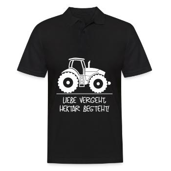 L'amour passe par hectares se compose d'agriculteur Agriculteur - Polo Homme - noir - Devant - Kai (181cm)
