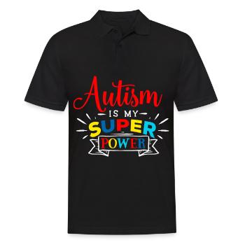 Autisme cadeau Asperger Parents Awareness Fort - Polo Homme - noir - Devant - Kai (181cm)