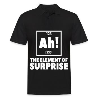 Ah - Element Chemie Periodensystem lustig - Männer Poloshirt - Schwarz - Vorne - Kai (181cm)