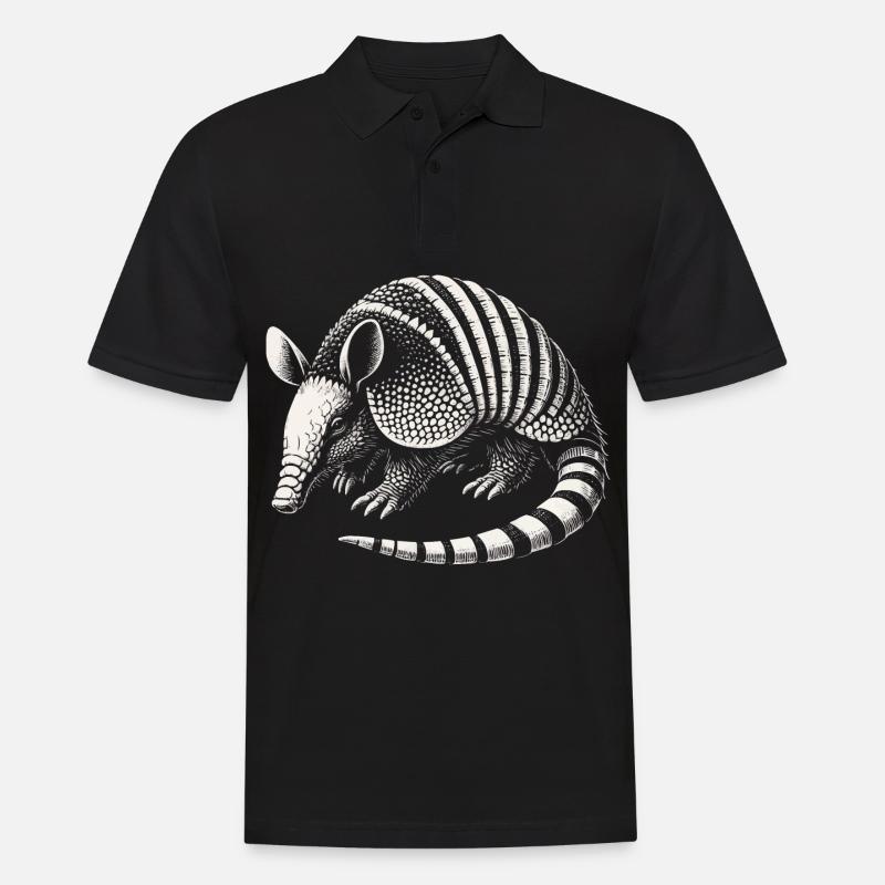 Armadillo Gürteltier - Männer Poloshirt - Schwarz