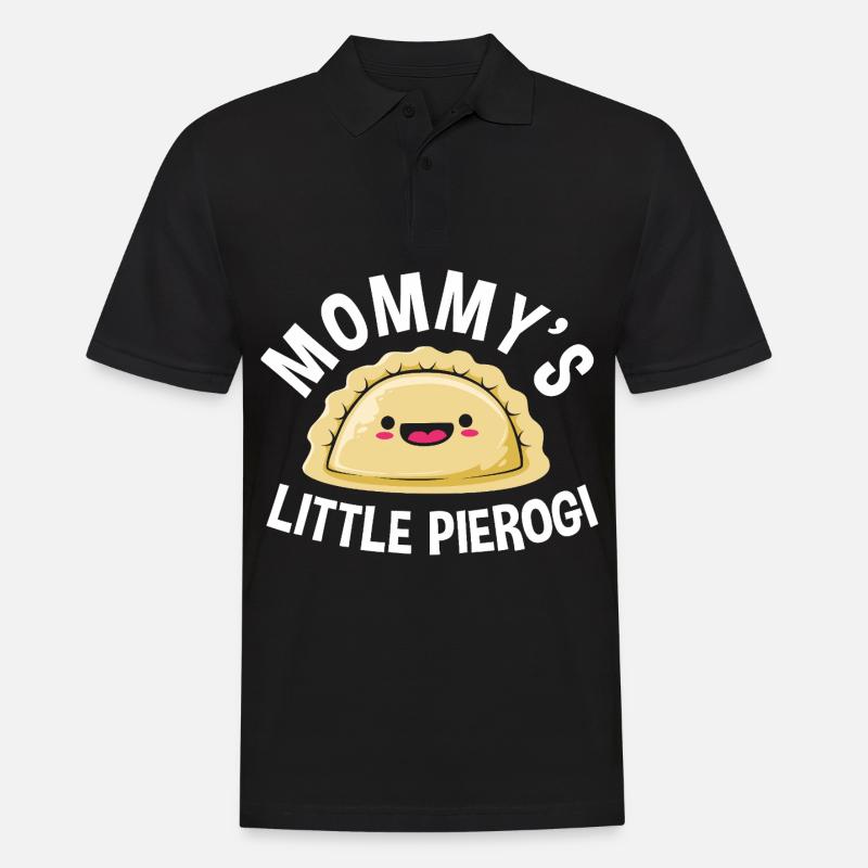 Polen Polnisch Pierogi - Männer Poloshirt - Schwarz