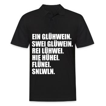 Mulled Christmas drunk - Men's Polo Shirt - black - Front - Kai (181cm)