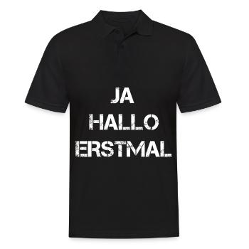 Yes Hello First of all vintage - Men's Polo Shirt - black - Front - Kai (181cm)