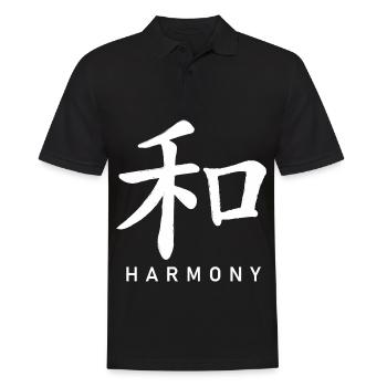 Qigong Qi Gong Tai Chi Thai Chigong - Männer Poloshirt - Schwarz - Vorne - Kai (181cm)