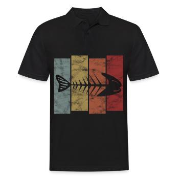 Arêtes de poisson pour pêcheurs, pêcheurs et enfants | Poissons - Polo Homme - noir - Devant - Kai (181cm)