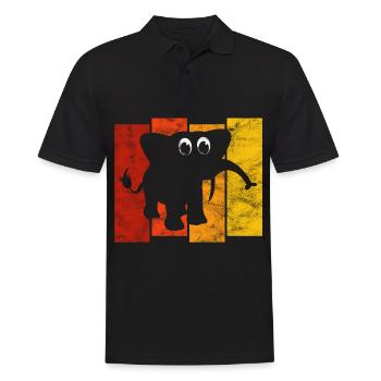Eléphant éléphant pour enfants - Polo Homme - noir - Devant - Kai (181cm)