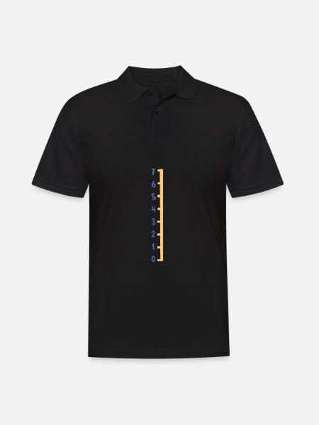 Scale t-shirt | Bestseller | - Men's Polo Shirt - black