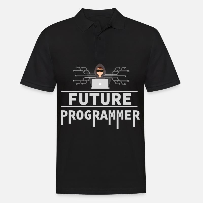 Programmierer Coder Software Entwickler - Männer Poloshirt - Schwarz