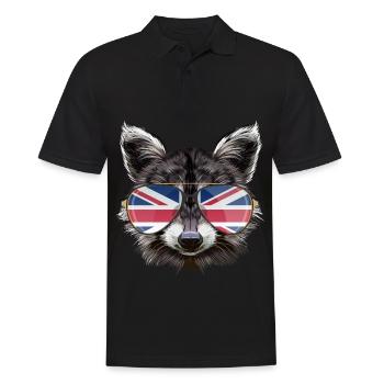 Royaume-Uni Raccoon - Polo Homme - noir - Devant - Kai (181cm)