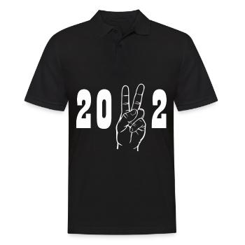 Signe de paix 2022 - Polo Homme - noir - Devant - Kai (181cm)