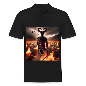 Suivez-moi jusqu’à l’abîme - Pacte du Diable Infernal #06 - Polo Homme - noir - Devant - Kai (181cm)