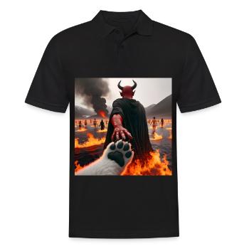 Folgt mir in den Abgrund - Infernal Devil's Pact #19 - Männer Poloshirt - Schwarz - Vorne - Kai (181cm)