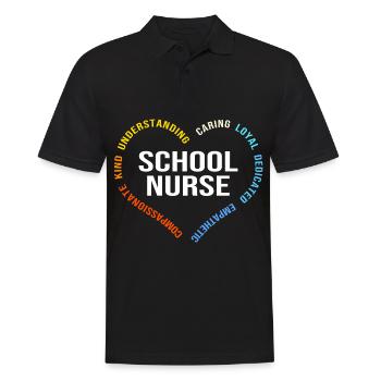 Schule Krankenschwester Krankenhaus Medizin - Männer Poloshirt - Schwarz - Vorne - Kai (181cm)
