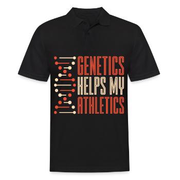Biologiste scientifique en biologie - Polo Homme - noir - Devant - Kai (181cm)