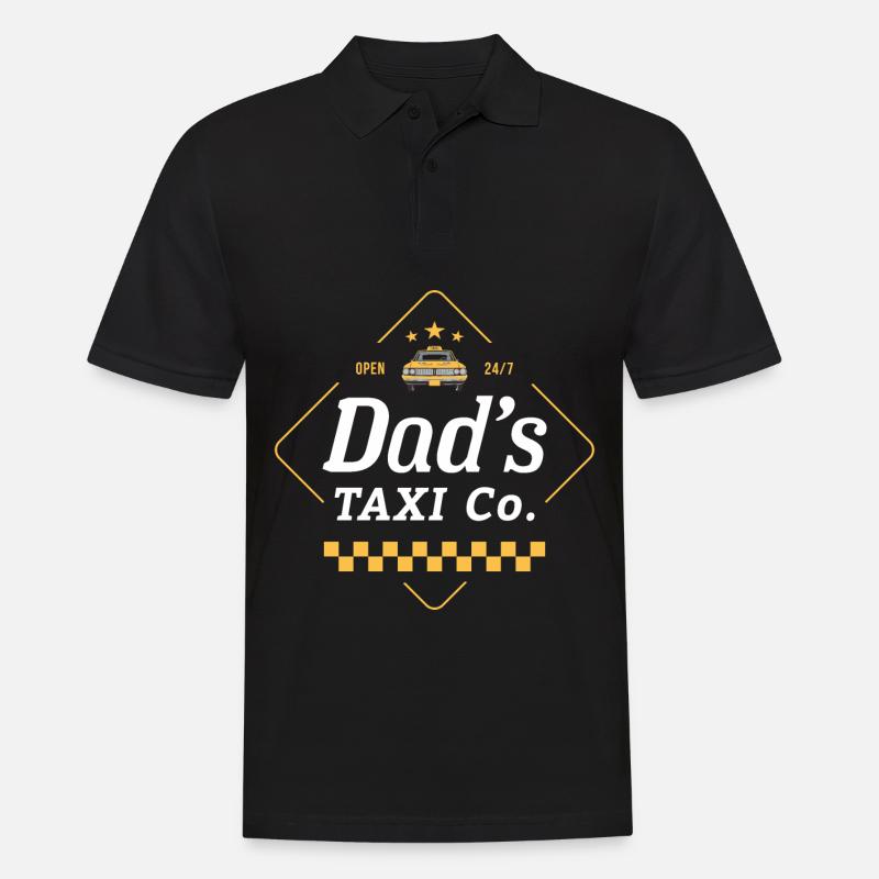 Väter Taxi Co - Männer Poloshirt - Schwarz