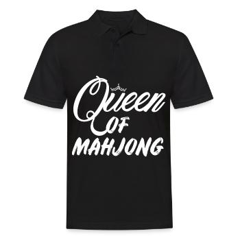 Queen of Mahjong Kartenspiel China - Männer Poloshirt - Schwarz - Vorne - Kai (181cm)