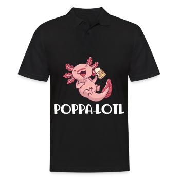 Father's Day gift for dad for Men's Day - Men's Polo Shirt - black - Front - Kai (181cm)
