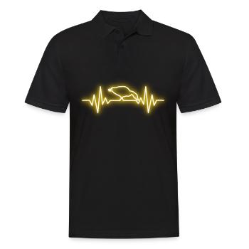 Duck - Men's Polo Shirt - black - Front - Kai (181cm)