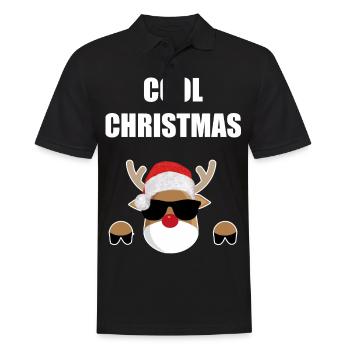 Cool Christmas Christmas xmas Merry Christmas - Men's Polo Shirt - black - Front - Kai (181cm)