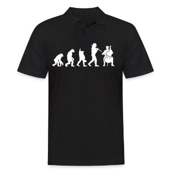Évolution du joueur de violoncelle - Polo Homme - noir - Devant - Kai (181cm)
