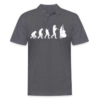 Evolution du joueur de contrebasse - Polo Homme - charbon - Devant - Nico (186cm)