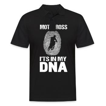 Motocross ist in meiner DNA Motocross Love-r Geschenk - Männer Poloshirt - Schwarz - Vorne - Kai (181cm)