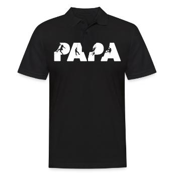 Chemise de papa d'escalade, mari d'escalade - Polo Homme - noir - Devant - Kai (181cm)