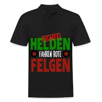 LANDWIRT - Männer Poloshirt - Schwarz - Vorne - Kai (181cm)