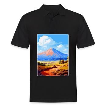 Parc national du Teide Espagne Affiche de voyage vintage - Polo Homme - noir - Devant - Kai (181cm)