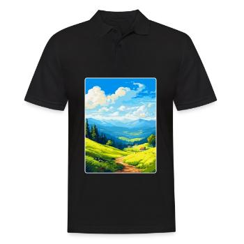 Harz Deutschland Vintage Reiseplakat WPA - Männer Poloshirt - Schwarz - Vorne - Kai (181cm)