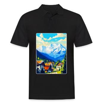 Zakopane Polen Vintage Reiseplakat Souvenir WPA - Männer Poloshirt - Schwarz - Vorne - Kai (181cm)