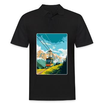 Penkenbahn Autriche Affiche de voyage vintage souvenir - Polo Homme - noir - Devant - Kai (181cm)