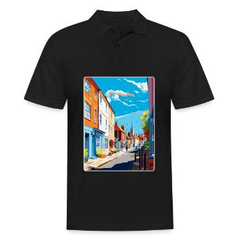 Faversham Angleterre Royaume-Uni Affiche de voyage vintage WPA Art - Polo Homme - noir - Devant - Kai (181cm)