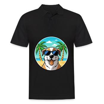Lunettes de soleil de race de chien de berger d’Anatolie - Polo Homme - noir - Devant - Kai (181cm)