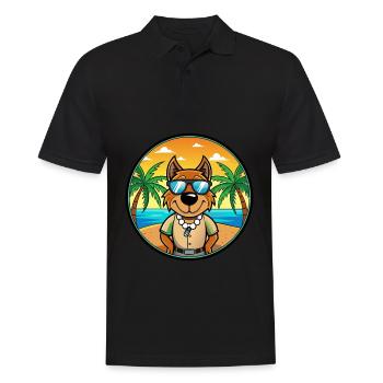 Lunettes de soleil Gascon Saintongeois Dog Breed Cartoon - Polo Homme - noir - Devant - Kai (181cm)