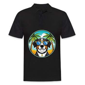Lunettes de soleil Entlebucher Mountain Dog Breed Cartoon - Polo Homme - noir - Devant - Kai (181cm)