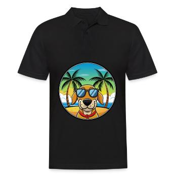 Transylvanian Hound Dog Breed Cartoon Sunglasses - Men's Polo Shirt - black - Front - Kai (181cm)