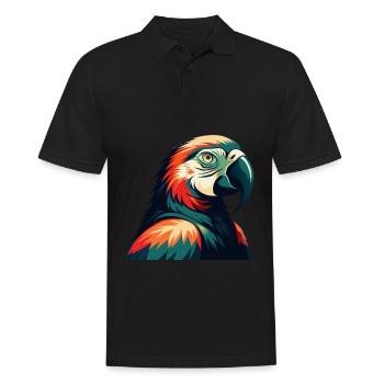 Perroquet Dessin Animé Personnage Animal Coloré Animal De Compagnie - Polo Homme - noir - Devant - Kai (181cm)