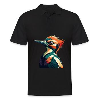 Pic Personnage De Dessin Animé Animal De Compagnie Coloré - Polo Homme - noir - Devant - Kai (181cm)
