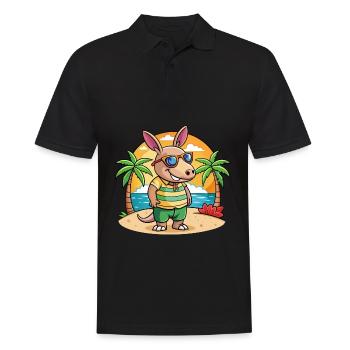 Aardvark Funny Cartoon Lunettes de soleil de plage d’été - Polo Homme - noir - Devant - Kai (181cm)