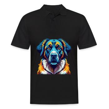 Chien de berger d’Anatolie Race Dessin animé Kawaii - Polo Homme - noir - Devant - Kai (181cm)
