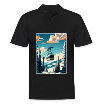 Beaver Creek Ski Voyage Affiche Peinture Souvenir WPA - Polo Homme - noir - Devant - Kai (181cm)