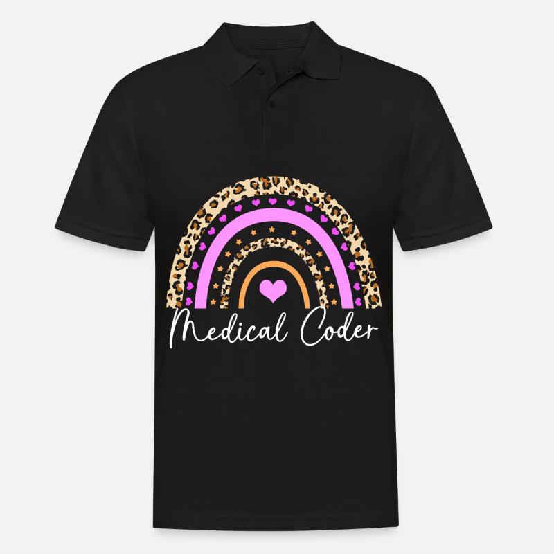 Medical Coder - Men's Polo Shirt - black