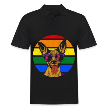 Gay Dog - Men's Polo Shirt - black - Front - Kai (181cm)