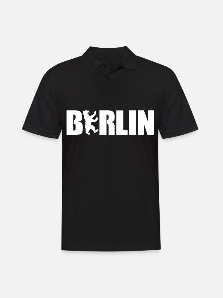 Bear of Berlin - Men's Polo Shirt - black