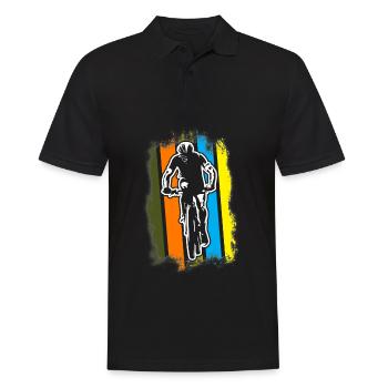 Bike sport - Men's Polo Shirt - black - Front - Kai (181cm)