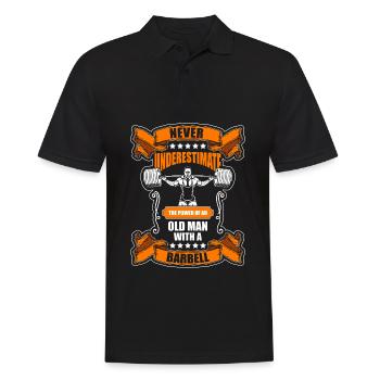 Training Bodybuilder - Men's Polo Shirt - black - Front - Kai (181cm)
