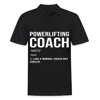 Deadlift Gym Fitness Workout Dumbbell Bodybuilder - Men's Polo Shirt - black - Front - Kai (181cm)