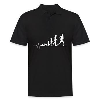 Jogging course à pied course cadeau de sport de course - Polo Homme - noir - Devant - Kai (181cm)