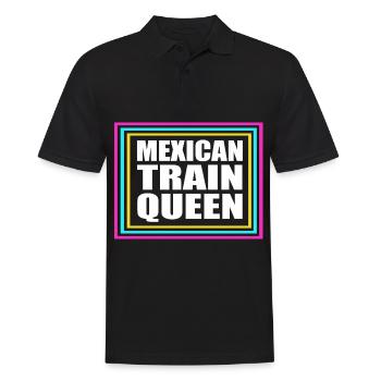 Domino Mexican Train - Männer Poloshirt - Schwarz - Vorne - Kai (181cm)